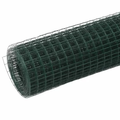 VidaXL Grillage Acier avec revêtement en PVC 25x1,5 m Vert – Image 2