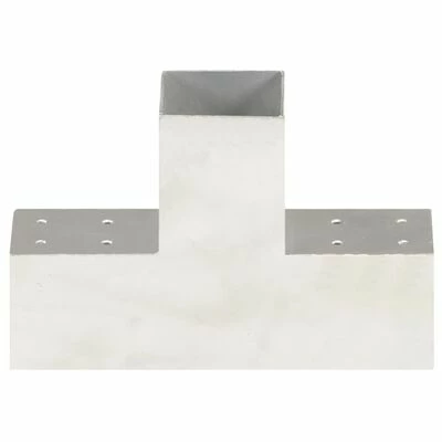 VidaXL Connecteur de poteau Forme en T Métal galvanisé 81x81 mm – Image 2