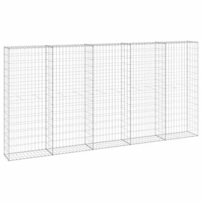 VidaXL Mur en gabion avec couvercles Acier galvanisé 300x30x150 cm