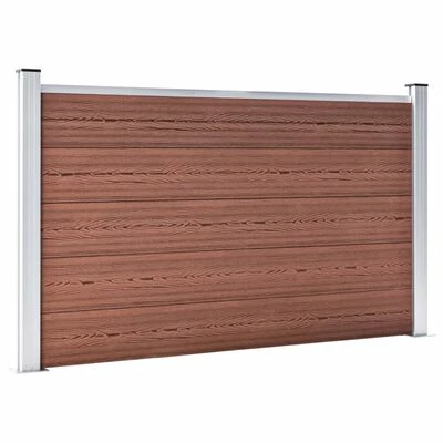 VidaXL Clôture de jardin WPC 872x106 cm Marron – Image 2