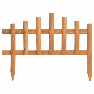 VidaXL Bordure de jardin 10 pcs Bois de sapin 4,4 m – Image 2