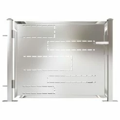 VidaXL Portail de jardin 100x75 cm Acier inoxydable