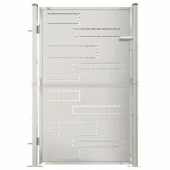 VidaXL Portail de jardin 100x150 cm Acier inoxydable