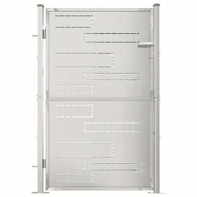 VidaXL Portail de jardin 100x150 cm Acier inoxydable