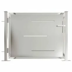 VidaXL Portail de jardin 100x75 cm Acier inoxydable