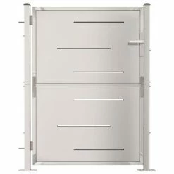 VidaXL Portail de jardin 100x125 cm Acier inoxydable