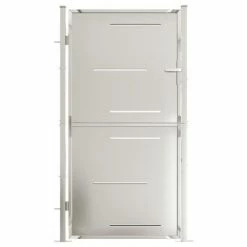 VidaXL Portail de jardin 100x180 cm Acier inoxydable