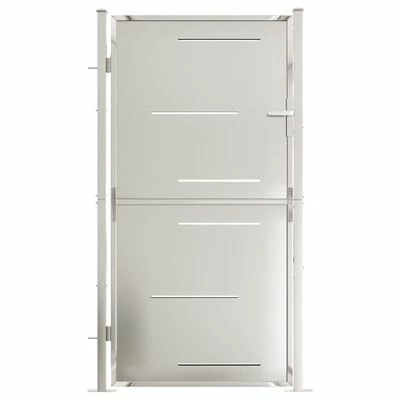 VidaXL Portail de jardin 100x180 cm Acier inoxydable