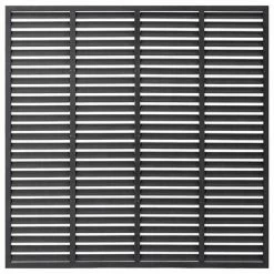 VidaXL Clôture à persiennes WPC 180x180 cm Gris