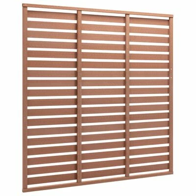 VidaXL Panneau de clôture WPC 180x180 cm Marron – Image 2