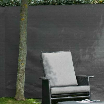 Nature Brise-vue de jardin PE 1,5 x 5 m Anthracite – Image 2