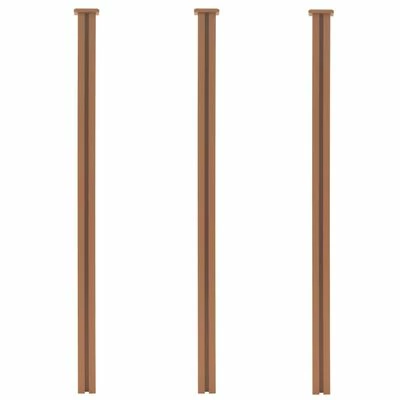 VidaXL Poteaux de clôture 3 pcs WPC 185 cm – Image 2