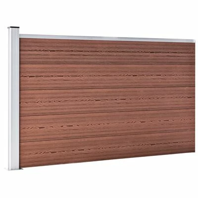 VidaXL Clôture de jardin WPC 175x105 cm Marron – Image 2