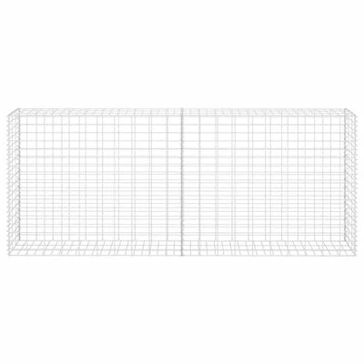 VidaXL Panier de gabion Acier inoxydable 85 x 30 x 200 cm – Image 3