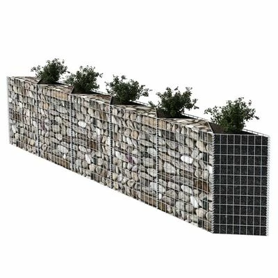 VidaXL Panier de gabion Acier galvanisé 300x30x100 cm – Image 3