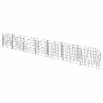 VidaXL Mur de gabion Acier galvanisé 450 x 30 x 50 cm – Image 3