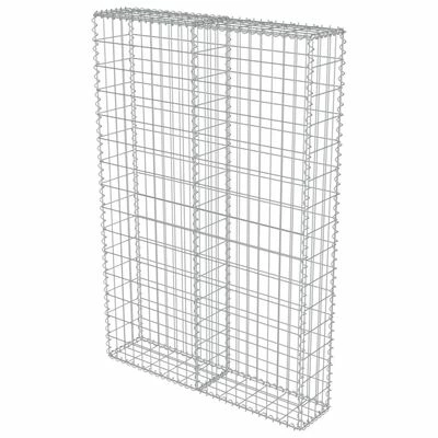 VidaXL Mur à gabion avec couvercles Acier galvanisé 100 x 20 x 150 cm – Image 3