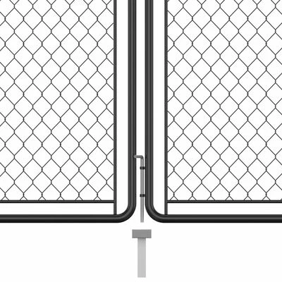 VidaXL Portail de jardin Acier 175x395 cm Anthracite – Image 3