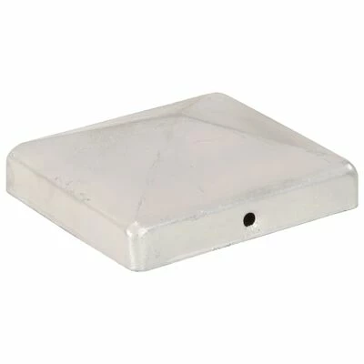 VidaXL Bouchons de poteau de clôture 6 pcs Métal galvanisé 101x101 mm – Image 3