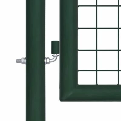 VidaXL Portail de clôture Acier 100x200 cm Vert – Image 3