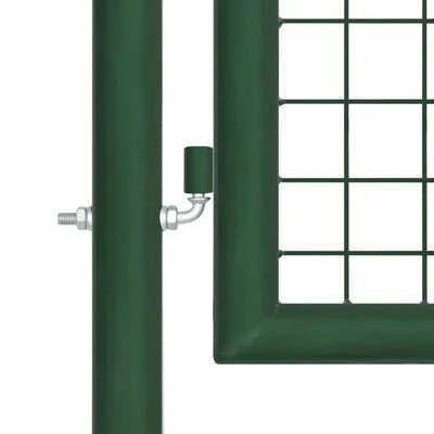 VidaXL Portail en treillis de jardin Acier 400 x 75 cm Vert – Image 3