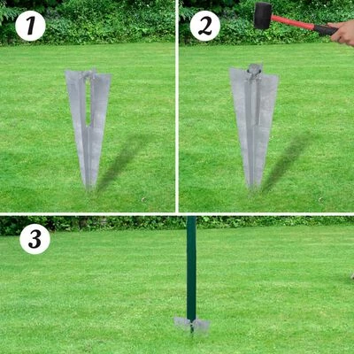 VidaXL Clôture Euro Acier 25 x 1,7 m Vert – Image 3