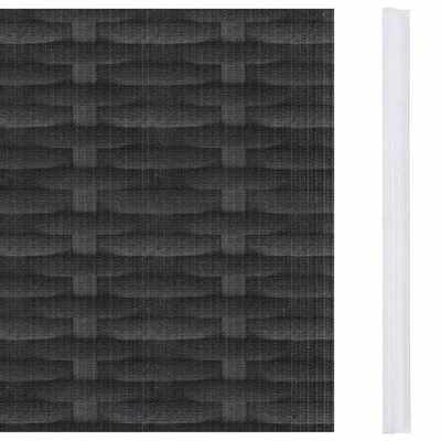 VidaXL Écrans d'intimité de jardin 4 pcs PVC 35x0,19m Imprimé en rotin – Image 3