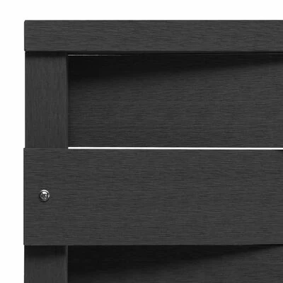 VidaXL Panneau de clôture WPC 170x180 cm Noir – Image 3