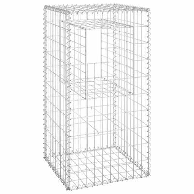 VidaXL Poteaux à panier de gabion 2 pcs 50x50x100 cm Fer – Image 3
