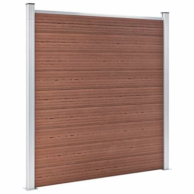 VidaXL Clôture de jardin WPC 699x186 cm Marron – Image 3