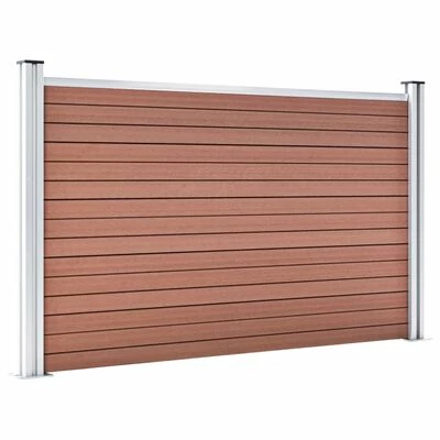 VidaXL Clôture de jardin WPC 872x106 cm Marron – Image 3