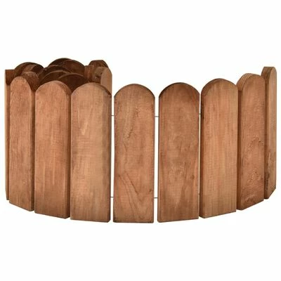 VidaXL Rouleaux de bordure 3 pcs 120 cm Bois de pin imprégné – Image 3