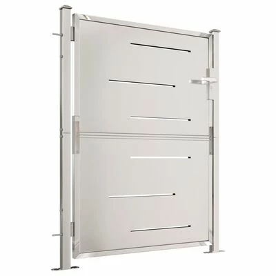 VidaXL Portail de jardin 100x125 cm Acier inoxydable – Image 3