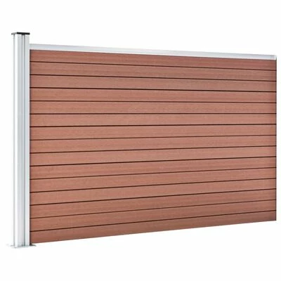 VidaXL Clôture de jardin WPC 175x105 cm Marron – Image 3