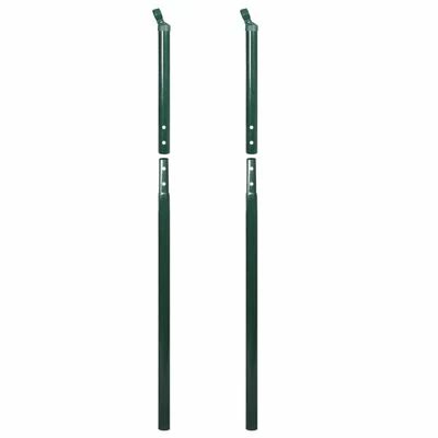 VidaXL Clôture à mailles avec poteaux 1,97 x 15 m Vert – Image 4