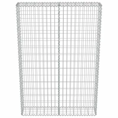 VidaXL Mur à gabion avec couvercles Acier galvanisé 100 x 20 x 150 cm – Image 4