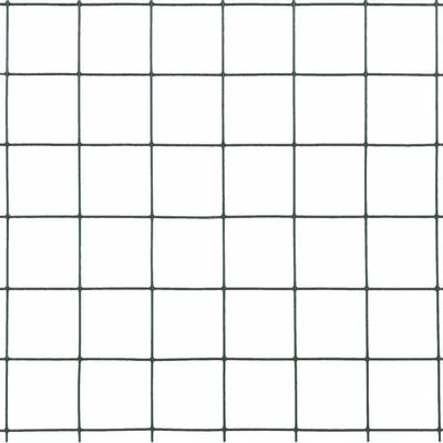 VidaXL Grillage Acier avec revêtement en PVC 25x1,5 m Vert – Image 4