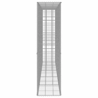 VidaXL Mur en gabion avec couvercle Acier galvanisé 300 x 50 x 200 cm – Image 4