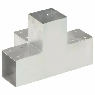 VidaXL Connecteur de poteau Forme en X Métal galvanisé 91x91 mm – Image 4