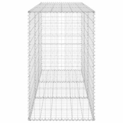 VidaXL Mur en gabion avec couvercles Acier galvanisé 200x60x100 cm – Image 4