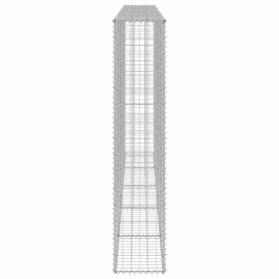 VidaXL Mur en gabion avec couvercles Acier galvanisé 300x30x150 cm – Image 4