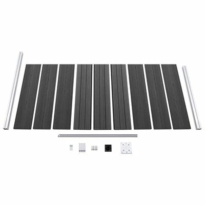 VidaXL Panneau de clôture WPC 95x186 cm Noir – Image 4