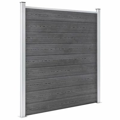 VidaXL Clôture de jardin WPC 872x186 cm Gris – Image 4
