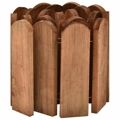 VidaXL Rouleaux de bordure 3 pcs 120 cm Bois de pin imprégné – Image 4