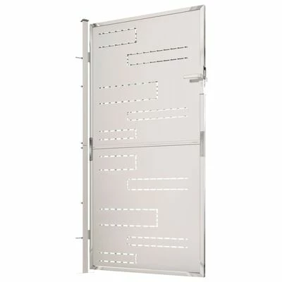 VidaXL Portail de jardin 100x180 cm Acier inoxydable – Image 4