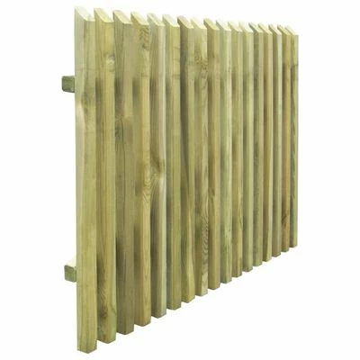 VidaXL Porte de jardin en piquets Bois de pin imprégné 100 x 75 cm – Image 4
