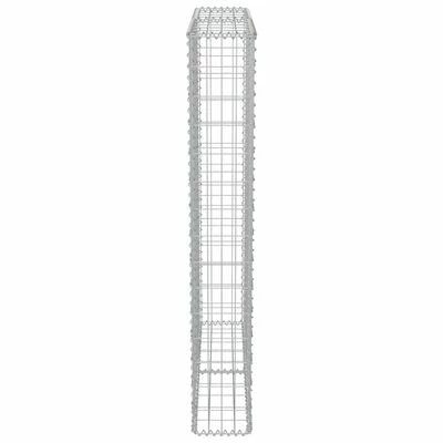 VidaXL Mur à gabion avec couvercles Acier galvanisé 100 x 20 x 150 cm – Image 5