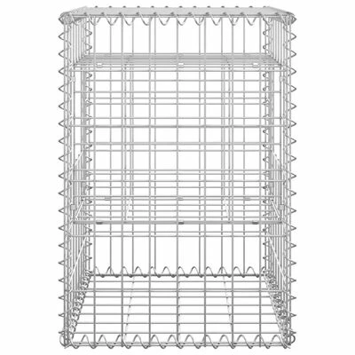 VidaXL Poteaux à panier de gabion 2 pcs 40x40x60 cm Fer – Image 5