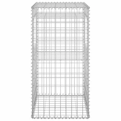 VidaXL Poteaux à panier de gabion 2 pcs 50x50x100 cm Fer – Image 5