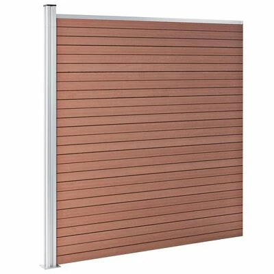 VidaXL Clôture de jardin WPC 699x186 cm Marron – Image 5